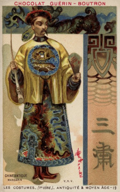 Costume of an Ancient Chinese Mandarin by French School